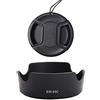 FANZR Paraluce EW-63C e copriobiettivo da 58 mm per obiettivo Canon EF-S 18-55 mm f/3.5-5.6, obiettivo EF-S 18-55 mm f/4-5.6 su fotocamera T8i T7i 90D 80D 77D. (1+1 confezione)