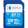 Keple 128GB SD Card Class 10 Scheda di Memoria Compatibile con Nikon D3100, D3300, D3400, D5100, D5300, D5500, D5600, D7100, D7200, D7500, D610, D750, D810, D850, D810A Camera | UHS-1 U1 SDHC 128 GB