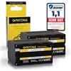 PATONA 2X Batteria per Sony NP-F970 F960 F950 F750 6600mAh | Batteria di ricambio per videocamere, luci video LED Neewer Aputure Yongnuo, monitor e field recorder