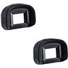 JJC Conchiglia Oculare per Fotocamere Canon EOS 1D X, 1D X Mark II, 1Ds Mark III, 5Ds, 5Ds R, 5D Mark III, 5D Mark IV, 7D Mark II Sostituisce Canon Eg. (2 Pezzo)