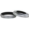 Haoge LH-X49W - Paralume ultra sottile in metallo con anello adattatore per fotocamera Fujifilm Fuji FinePix X100 X100S X100T X70 X100F DSLR, colore: Argento