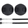 PROfezzion 2 Pezzi Tappo Coprilente 72mm Copriobiettivo Frontale per Nikon Z6 Z6II Z6III Z7 Z7II con Obiettivo Kit Z 24-70mm, per Fujifilm X-T5 X-T4 X-T3 con Obiettivo Kit XF 16-80mm e altri Obiettivi da 72mm