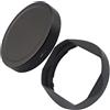 Haoge LH-X165 Paraluce quadrato in metallo per Fujifilm Fuji Fujinon XF XF16-55mm F2.8 R LM WR obiettivo xf16-55mm/f2.8 obiettivo con kit tappo in metallo