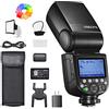 Godox V860IIIS Flash per fotocamere Sony 76Ws 2,4G HSS 1/8000s con luce regolabile a 10 velocità 7,2 V/2600 mAh batteria al litio con diffusore, filtro colorato, mini softbox