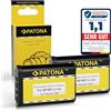 PATONA 2x NP-BX1 Batteria 1000mAh compatibile con Sony CyberShot DSC-RX1 R RX1 RX100 II III IV V VI VII M HX50 HX60 HX80 HX90 HX99 HX400V WX300 WX500 HDR AS50 CX240 DSC-RX100 DSC-HX50 NPBX1 NP BX1