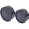 BEIZMEI 2pezzi Lens Posteriore Cap+2 pezzi Tappo Corpo compatibile con per LM-Mount per Ricoh A12 LM M3, M2,M1,M4,M5,CL,M6,MP,M7,M8,M9(2 Set)
