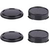 ADQQUI Set copriobiettivo posteriore e copriobiettivo compatibile con Canon FD Mount Lens e FL Mount Lens kit AE-1P F-1 AV-1 A-1 AE-1 T-80 Camera (confezione da 2)