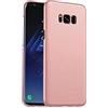 Xunlaixin Custodia Samsung Galaxy S8, MUTOUREN Cover Ultra Sottile PC Protettiva Case Protezione Caso Antiurto Coperture Bumper, Oro rosa