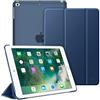 FINTIE Cover per iPad 9.7 Pollici 2018 2017 - Sottile Leggero Semi-Trasparente Custodia Case con Auto Sveglia/Sonno Funzione per iPad 9,7 inch 2018 2017 Modello, Blu Scuro