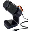 SCHWAIGER WCM10 Webcam Videocamera Video Chat 1280x720P HD con Microfono Coperchio Lente Plug&Play Streaming Video Conferenza Video Chiamate nero