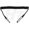 HangTon Connect Cavo di sincronizzazione Timecode per fotocamera RED Epic Scarlet DSMC2, dispositivi Sond Ambient NanoLockit da 5 pin a 00B 4 pin (a spirale)