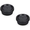 JJC Lens Posteriore Cap + Tappo Corpo per Fotocamere Nikon F e Obiettivo F Montate (2 Set)