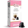 ITALIAN COFFEE FOR ESPRESSO LOVERS Italian Coffee 60 Capsule Compatibile con Nespresso (10 unità (Confezione da 6), Ginseng Dolce)