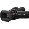 Panasonic HC-X1500E Videocamera 4k/60p, Schermo 3.5, Controllo Wireless, Sistema Stabilizzazione Hybrid 5 assi, Grandangolo da 25mm, 2 Ghiere Manuali, Batteria Lunga Durata, Nero