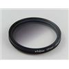 vhbw filtro graduato universale compatibile con obiettivi di fotocamere con attacco da 55mm - Filtro a gradazione di colore, grigio