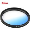 Market&YCY 58 mm Colore Graduato Blu Graduale Filtro Filtro a Colori, Per Canon Nikon Sony DSLR Camera Camcorder Lens