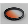 vhbw filtro graduato universale compatibile con obiettivi di fotocamere con attacco da 77mm - Filtro a gradazione di colore, arancione