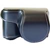 Market&YCY Custodia per fotocamera in pelle con tracolla, Protezione per Sony A6000/A6300 fotocamera - Nero