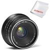 7artisans 25mm F1.8 manuale obiettivo fisso per M4/3 Mount fotocamere Panasonic G1 G2 G3 G4 G5 G6 g7 GF1 GF2 GF3 GF5 GF6 GM1 EMP1 EPM2 E-PL1 E-PL2 E-PL3 E-PL5 con kit di pulizia Pergear