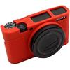 Market&YCY Custodia protettiva in silicone per fotocamera protettiva della fotocamera professionale, Per Sony RX100 V RX100 IV RX100 III - Rosso
