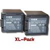 vhbw 2 x Batterie VHBW 2000mAh compatibile con Videocamera Panasonic HDC-HS9, HS20, HS100, HS200, HS300, HS700, HS3000, HDC-SX5, HDC-TM350, HDC-TM700