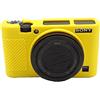 Market&YCY Custodia protettiva in silicone per fotocamera protettiva della fotocamera professionale, Per Sony RX100 V RX100 IV RX100 III - Giallo