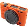 Market&YCY Custodia protettiva in silicone per fotocamera protettiva della fotocamera professionale, Per Sony RX100 V RX100 IV RX100 III - Arancione