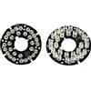 Othmro 30 LED 50mm IR Bordo A Infrarossi 120 Gradi Piastra Rotonda IR Illuminator Board Lampadina per CCTV Telecamera di Sicurezza 2 pz