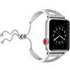 Beidifa For Apple iWatch Strap, Beidifa Watch Strap 38mm/42mm V studded Stainless Steel Metal Replacement Straps Link Bracelet Wrist Bands for Apple Watch Sport & Edition Series 4 3