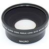 vhbw grandangolo-lente macro addizionale 0,45x compatibile con obiettivo fotocamera con filettatura da 62 mm