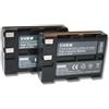 vhbw 2x batteria compatibile con Nikon D50, D70, D70s, D100, D100 SLR fotocamera digitale DSLR (1000mAh, 7,2V, Li-Ion)