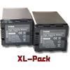 vhbw 2 x Batterie VHBW 3300mAh per videocamera sostituisce Panasonic HDC-TM900, HDC-HS900.
