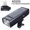 Market&YCY AD200 TTL 200Ws 2.4G HSS 1/8000 Pocket Flash Light Doppia Testa con 2900mAh Litio Batteria e Custodia per Canon Nikon Sony DSLR Fotocamera(AD200)
