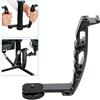 JXE DH-03 Alluminio L Tipo Microfono Stand Staffa Maniglia Impugnatura Transmount Compatibile per DJI Ronin S/Moza Air 2/Feiyu AK2000/Zhiyun Weebill Stabilizzatore