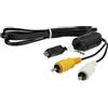 vhbw cavo audio video compatibile con Nikon Coolpix L1, AW100s, AW110s, AW110, D3200, D5000, D5200, D5100 fotocamera digitale, camera - Cavo AV