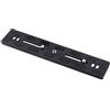 PULUZ Piastra scorrevole a sgancio rapido, lunghezza 200 mm PU-200 alluminio-magnesio in lega di alluminio piastra a sgancio rapido QR morsetto per Benro B3/J2/J3 Treppiede testa a sfera
