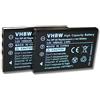 vhbw 2x batteria compatibile con Aiptek SeeMe HD fotocamera digitale DSLR (1000mAh, 3,6V, Li-Ion)