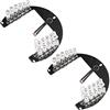 Othmro 22 LED IR Bordo A Infrarossi 60 Gradi Piastra Rotonda IR Illuminator Board Lampadina per CCTV Telecamera di Sicurezza 2 pz