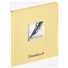 walther design guestbook crème 23 x 25 cm con copertina ritagliata e goffratura, Fun GB-205-H