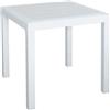 Tavolino Esterno Resina Tavolo Giardino Plastica Verde Bianco Scab 80x80 -  Colore: Bianco