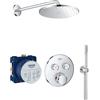 Grohe set completo per doccia Grohe Grohtherm SmartControl Rainshower 310 Mono Round - ROUND002