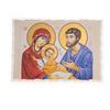 ARTES Creazioni d'Arte Quadro SACRA FAMIGLIA Icona su tavola effetto AFFRESCO con foglia Oro