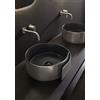 Ceramica Flaminia Lavabo Roll 44 Silver Black Opaco