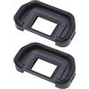 YINETTECH 2 oculari di ricambio per fotocamera compatibile con Canon EOS 6D 5D 5D MarkII 80D 70D 60D 50D 40D 30D 20Da 20D 10D D60 D30 A2E
