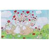 AZ FLAG Bandiera Coniglietto pasquale 150x90 cm Poliestere 100D 2 Occhielli | Uso interno ed esterno bandiera decorativa Happy Easter doppie cuciture e bordi rinforzati con occhielli metallici