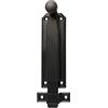 Amig - Chiavistello da sovrapporre per porte Mod.310 | Chiavistello di sicurezza per collocare orizzontale o verticale | Di Zamak con finitura nera opaca | Dimensioni: 150 x 38 mm