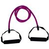 Toweter Pilates Fitness-Tube Elastica di Resistenza per Fitness con Maniglie (Viola)
