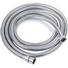 ONECE Tubo Flessibile Doccia 3 m in Acciaio Inox, Cavo Soffione Universale, Antitorsione, Adatto a Tutti i Soffione Doccia, Interfaccia Universale Standard G1/2, Cromato, Argento