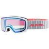 ALPINA Unisex - Bambini, SCARABEO JR. VM Occhiali da sci, white, One Size