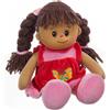 Heunec 470576 - Bambola Lucy con Capelli castani, Misura L